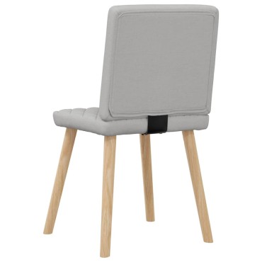 vidaXL Καρέκλες τραπεζαρίας 6 τεμ. Cloud Grey Fabric 45x54x86 cm
