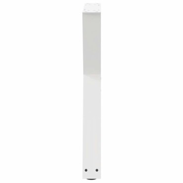 vidaXL Πόδια τραπεζαρίας 2 τεμ. Λευκό 60x(72-73,3)cm Ατσάλι