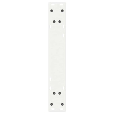 vidaXL Πόδια τραπεζαρίας 2 τεμ. Λευκό 60x(72-73,3)cm Ατσάλι