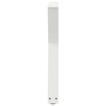 vidaXL Πόδια τραπεζαρίας 2 τεμ. Λευκό 50x(72-73,3)cm Ατσάλι