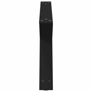 vidaXL Πόδια τραπεζιού σαλονιού 2 τεμ. Μαύρο 70x(30-31,3)cm