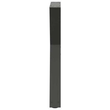 vidaXL Πόδια Τραπεζαρίας 2 τεμ. Ανθρακί 60x(72-73,3)cm Ατσάλι