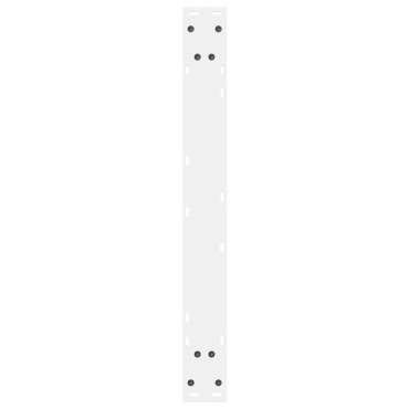 vidaXL Πόδια τραπεζαρίας 2 τεμ. Λευκό 80x(72-73,3)cm Ατσάλι