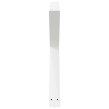 vidaXL Πόδια τραπεζαρίας 2 τεμ. Λευκό 90x(72-73,3)cm Ατσάλι