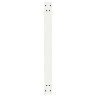 vidaXL Πόδια τραπεζαρίας 2 τεμ. Λευκό 90x(72-73,3)cm Ατσάλι