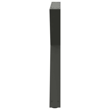 vidaXL Πόδια τραπεζαρίας 2 τεμ. Ανθρακί 80x(72-73,3)cm Ατσάλι