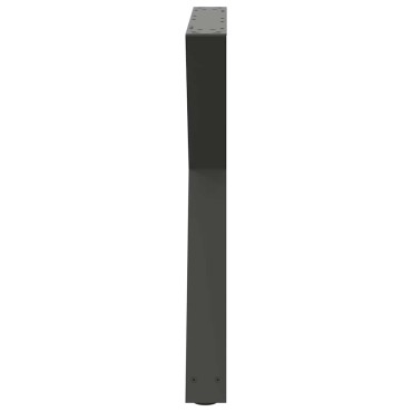 vidaXL Πόδια τραπεζαρίας 2 τεμ. Ανθρακί 70x(72-73,3)cm Ατσάλι