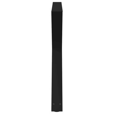 vidaXL Πόδια τραπεζαρίας 2 τεμ. Μαύρο 90x(72-73,3)cm Χάλυβας