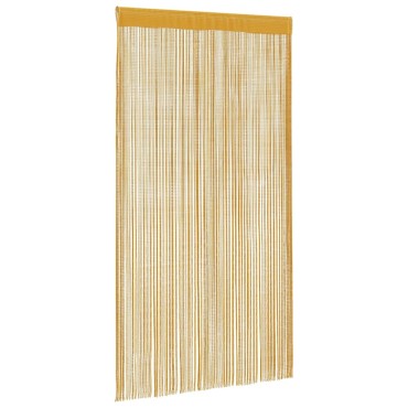 vidaXL Κουρτίνες String 2 τεμάχια Χρυσό 140x250cm