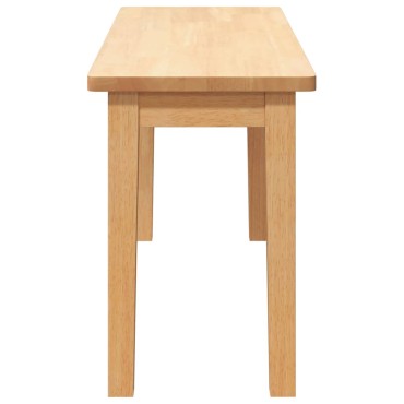 Πάγκος vidaXL από μασίφ ξύλο καουτσούκ 90x30x45cm