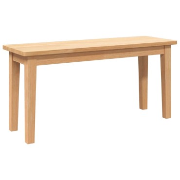 Πάγκος vidaXL από μασίφ ξύλο καουτσούκ 90x30x45cm
