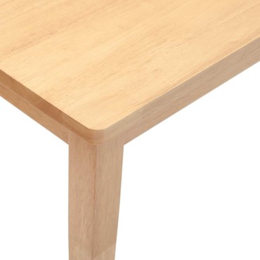 Πάγκος vidaXL από μασίφ ξύλο καουτσούκ 90x30x45cm