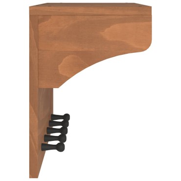 vidaXL Επίτοιχη κρεμάστρα παλτών SANDNES 87x30x42 εκ. Πεύκο μασίφ ξύλο