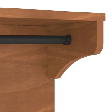 vidaXL Επίτοιχη κρεμάστρα παλτών SANDNES 87x30x42 εκ. Πεύκο μασίφ ξύλο