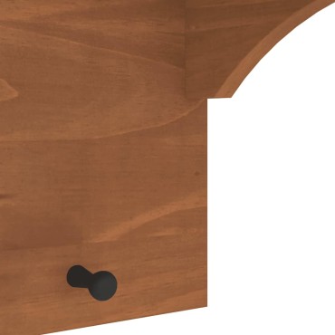 vidaXL Επίτοιχη κρεμάστρα παλτών SANDNES 87x30x42 εκ. Πεύκο μασίφ ξύλο