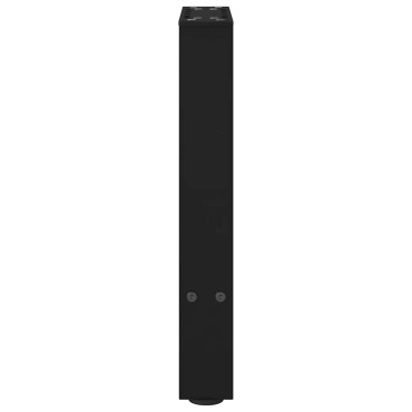 vidaXL Πόδια τραπεζιού σαλονιού Μαύρο 2 τεμ. 28x(42-43)cm Ατσάλι