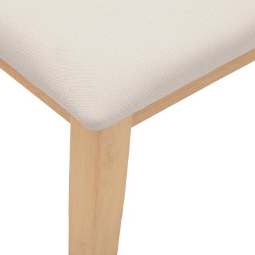 Πάγκος vidaXL από μασίφ ξύλο καουτσούκ 90x30x46,5 cm
