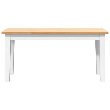 Πάγκος vidaXL από μασίφ ξύλο καουτσούκ 90x30x45cm