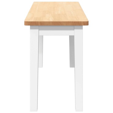 Πάγκος vidaXL από μασίφ ξύλο καουτσούκ 90x30x45cm