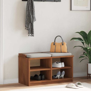 vidaXL Πάγκος διαδρόμου "SANDNES" 87x40x50cm Πεύκο μασίφ ξύλο 1 τεμ.