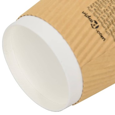 vidaXL Χάρτινα ποτήρια καφέ 500 τεμάχια 12oz 300ml καφέ