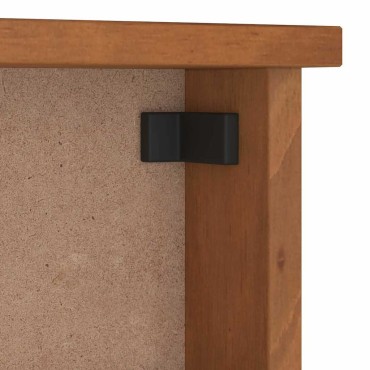 vidaXL Επίτοιχη κρεμάστρα παλτών SANDNES 87x12x35 εκ. Πεύκο μασίφ ξύλο