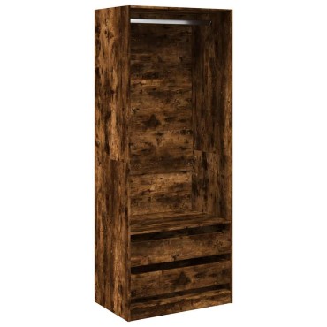 vidaXL Ντουλάπα Καπνιστή Δρυς 80x50x200cm από Επεξεργασμένο Ξύλο 1 τεμ.