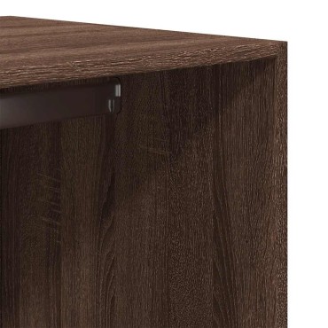 vidaXL Ντουλάπα Καφέ Δρυς 80x50x200cm από Επεξεργασμένο Ξύλο 1 τεμ.