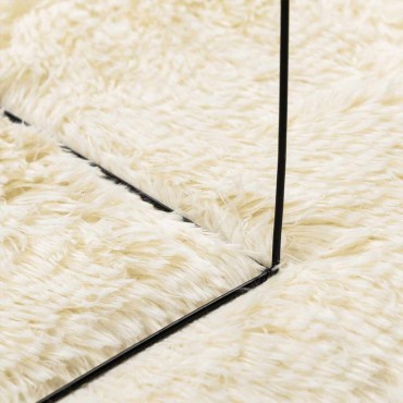 vidaXL Χαλί Shaggy με Ψηλό Πέλος NAVARRA Κρέμα 130x200cm πολυεστέρας