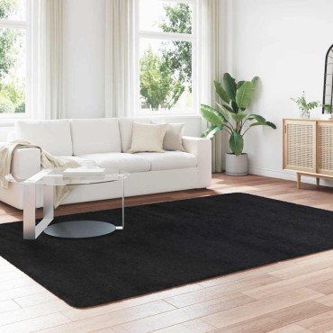 vidaXL Χαλί Shaggy με Ψηλό Πέλος NAVARRA Μαύρο 200x290cm πολυεστέρας