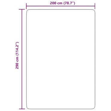vidaXL Χαλί Shaggy με Ψηλό Πέλος NAVARRA Μαύρο 200x290cm πολυεστέρας