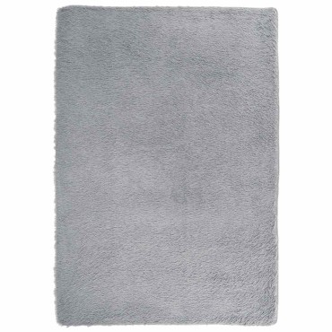 vidaXL Χαλί Shaggy με Ψηλό Πέλος NAVARRA Ασημί Γκρι 160x230cm