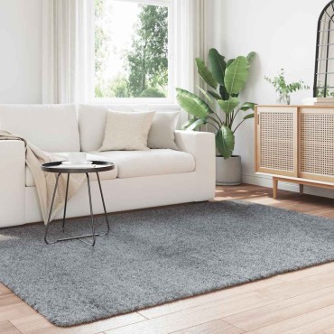 vidaXL Χαλί Shaggy με Ψηλό Πέλος NAVARRA Ασημί Γκρι 160x230cm