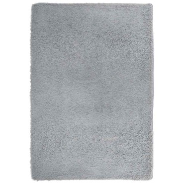 vidaXL Χαλί Shaggy με Ψηλό Πέλος NAVARRA Ασημί Γκρι 200x290cm