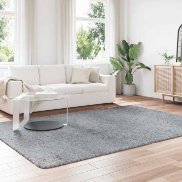 vidaXL Χαλί Shaggy με Ψηλό Πέλος NAVARRA Ασημί Γκρι 200x290cm