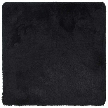 vidaXL Χαλί Shaggy με Ψηλό Πέλος NAVARRA Μαύρο 240x240cm πολυεστέρας