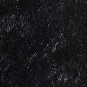 vidaXL Χαλί Shaggy με Ψηλό Πέλος NAVARRA Μαύρο 240x240cm πολυεστέρας