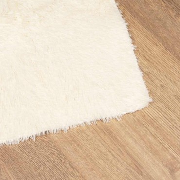 vidaXL Χαλί Shaggy με Ψηλό Πέλος NAVARRA Κρέμα 160x160cm πολυεστέρας