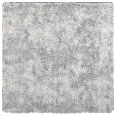vidaXL Χαλί Shaggy με Ψηλό Πέλος NAVARRA Ανοιχτό Γκρι 240x240cm