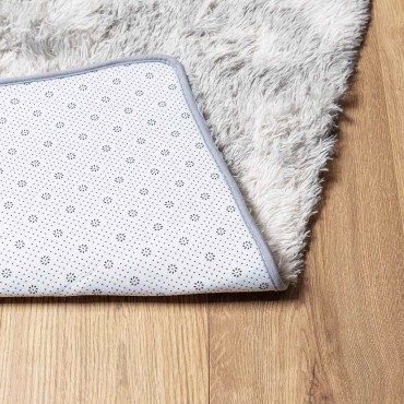 vidaXL Χαλί Shaggy με Ψηλό Πέλος NAVARRA Ανοιχτό Γκρι 240x240cm