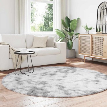 vidaXL Χαλί Shaggy με Ψηλό Πέλος NAVARRA Ανοιχτό Γκρι 200x200cm