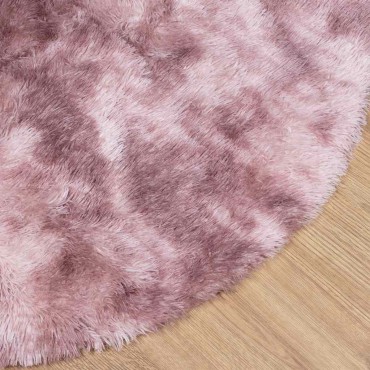 vidaXL Χαλί Shaggy με Ψηλό Πέλος NAVARRA Σκ. Ροζ 240x240cm