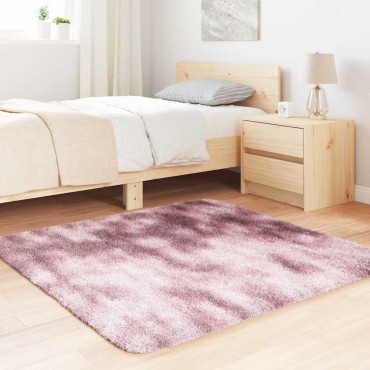 vidaXL Χαλί Shaggy με Ψηλό Πέλος NAVARRA Σκ. Ροζ 120x120cm