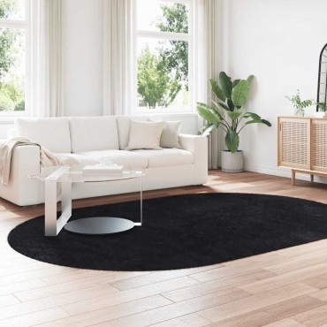vidaXL Χαλί Shaggy με Ψηλό Πέλος NAVARRA Μαύρο 300x200cm πολυεστέρας