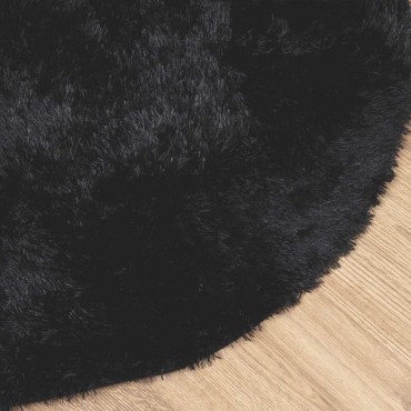 vidaXL Χαλί Shaggy με Ψηλό Πέλος NAVARRA Μαύρο 300x200cm πολυεστέρας