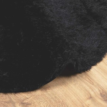 vidaXL Χαλί Shaggy με Ψηλό Πέλος NAVARRA Μαύρο 300x200cm πολυεστέρας