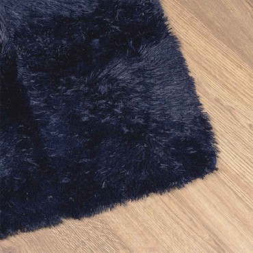 vidaXL Χαλί Shaggy με Ψηλό Πέλος NAVARRA Ναυτικό 130x200cm