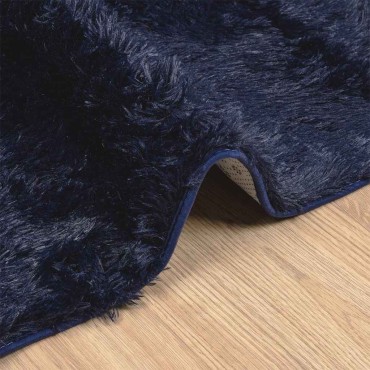 vidaXL Χαλί Shaggy με Ψηλό Πέλος NAVARRA Ναυτικό 130x200cm