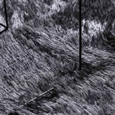 vidaXL Χαλί Shaggy με Ψηλό Πέλος NAVARRA Σκούρο Γκρι 160x230cm