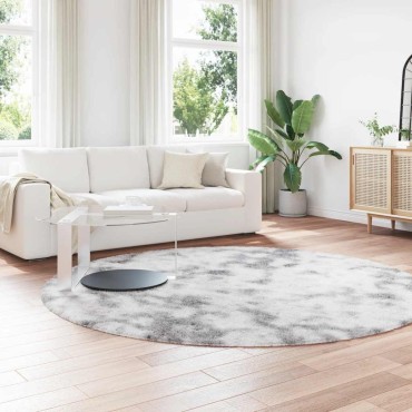 vidaXL Χαλί Shaggy με Ψηλό Πέλος NAVARRA Ανοιχτό Γκρι 240x240cm
